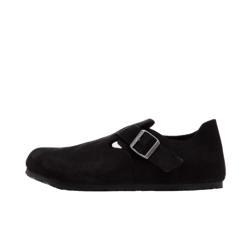 Кросівки та взуття Birkenstock London Suede Leather чорний | 1028103
