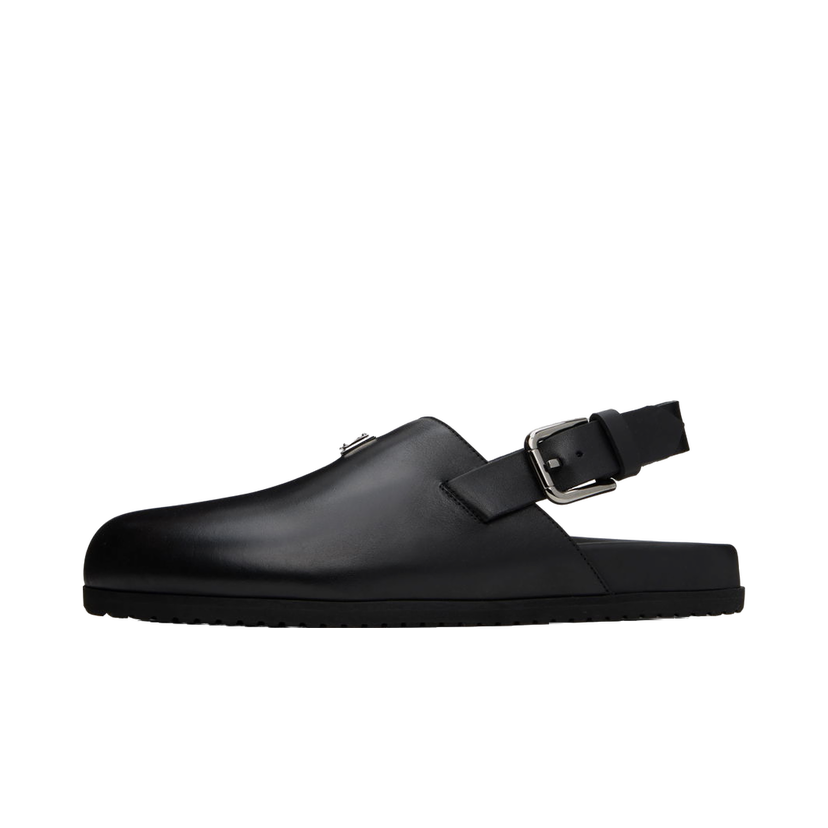 Кросівки та взуття Dolce & Gabbana Black Logo Mules чорний | A80402AQ765