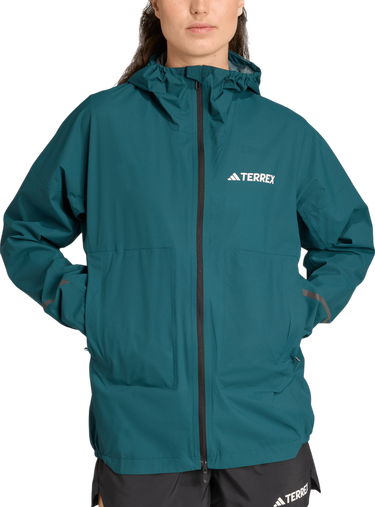 Вітровка adidas Performance Hooded Jacket Terrex Xperior 2.5 Layer Light Climaproof Бірюзовий | jz0853, 0
