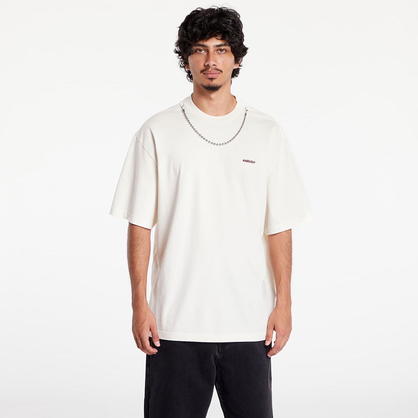 Футболка Ambush Ballchain T-Shirt Tofu/ Tap Shoe бежевий | BMAA001F24JER0013110