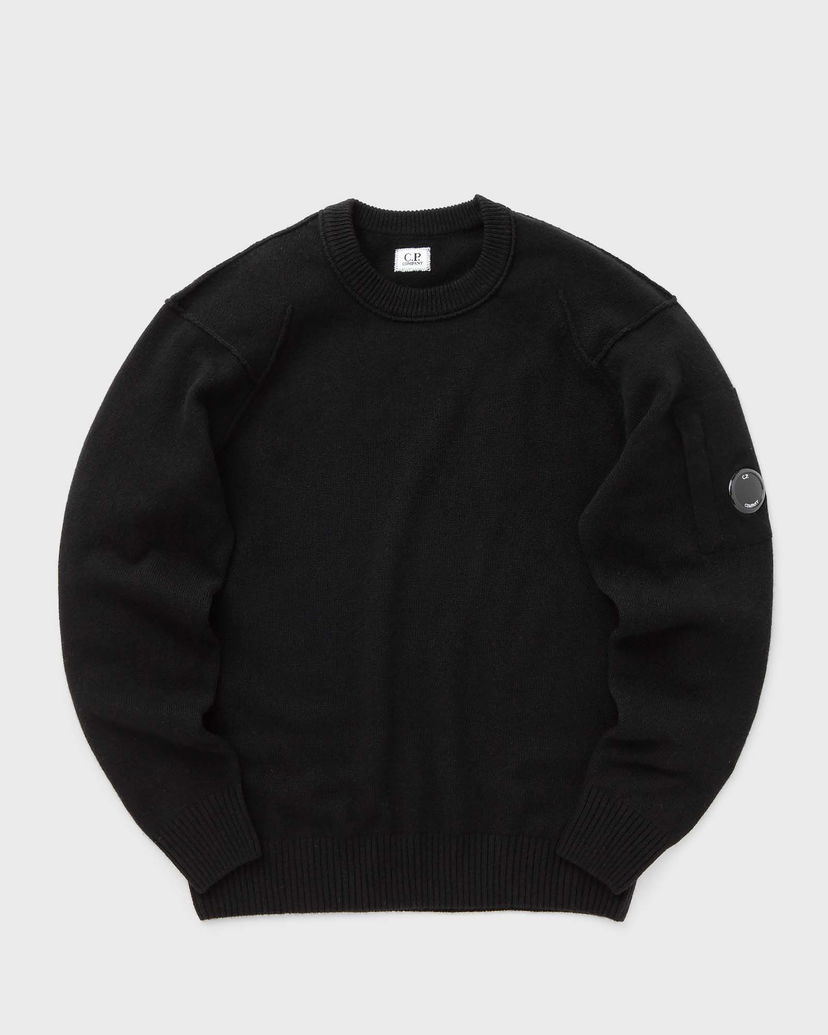 Cветр C.P. Company LAMBSWOOL GRS CREW NECK KNIT чорний | 17CMKN047A110149A-999