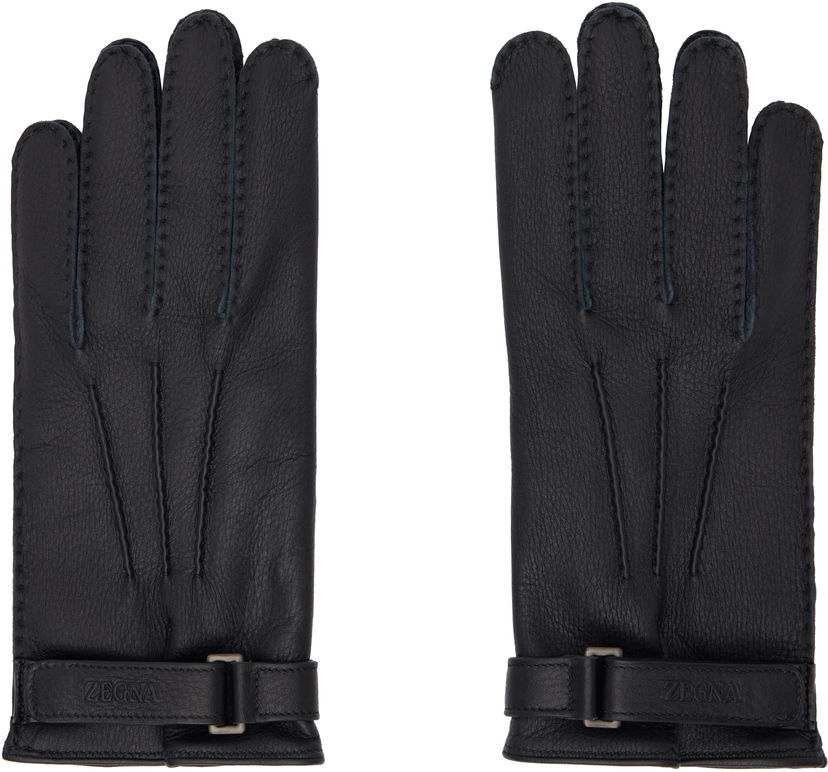 Рукавички ZEGNA Deerskin Gloves чорний | Z4G00G-G40