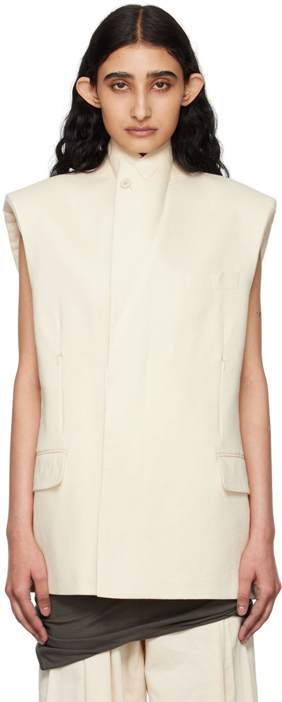 Жилет Helmut Lang Helmut Lang Car Vest бежевий | O04HW199