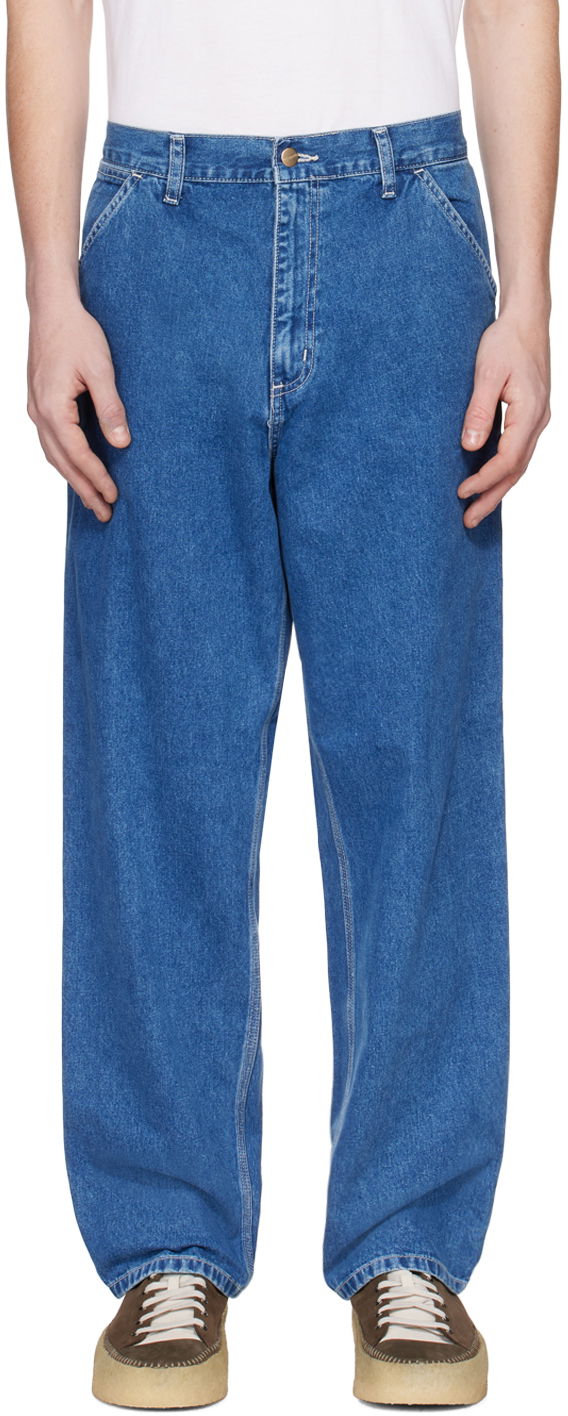 Джинси Carhartt WIP Simple Relaxed Fit Denim Jeans Синій | I022947