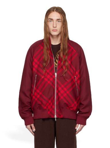 Куртка бомбер Burberry Reversible Bomber Jacket Червоний | 8078906