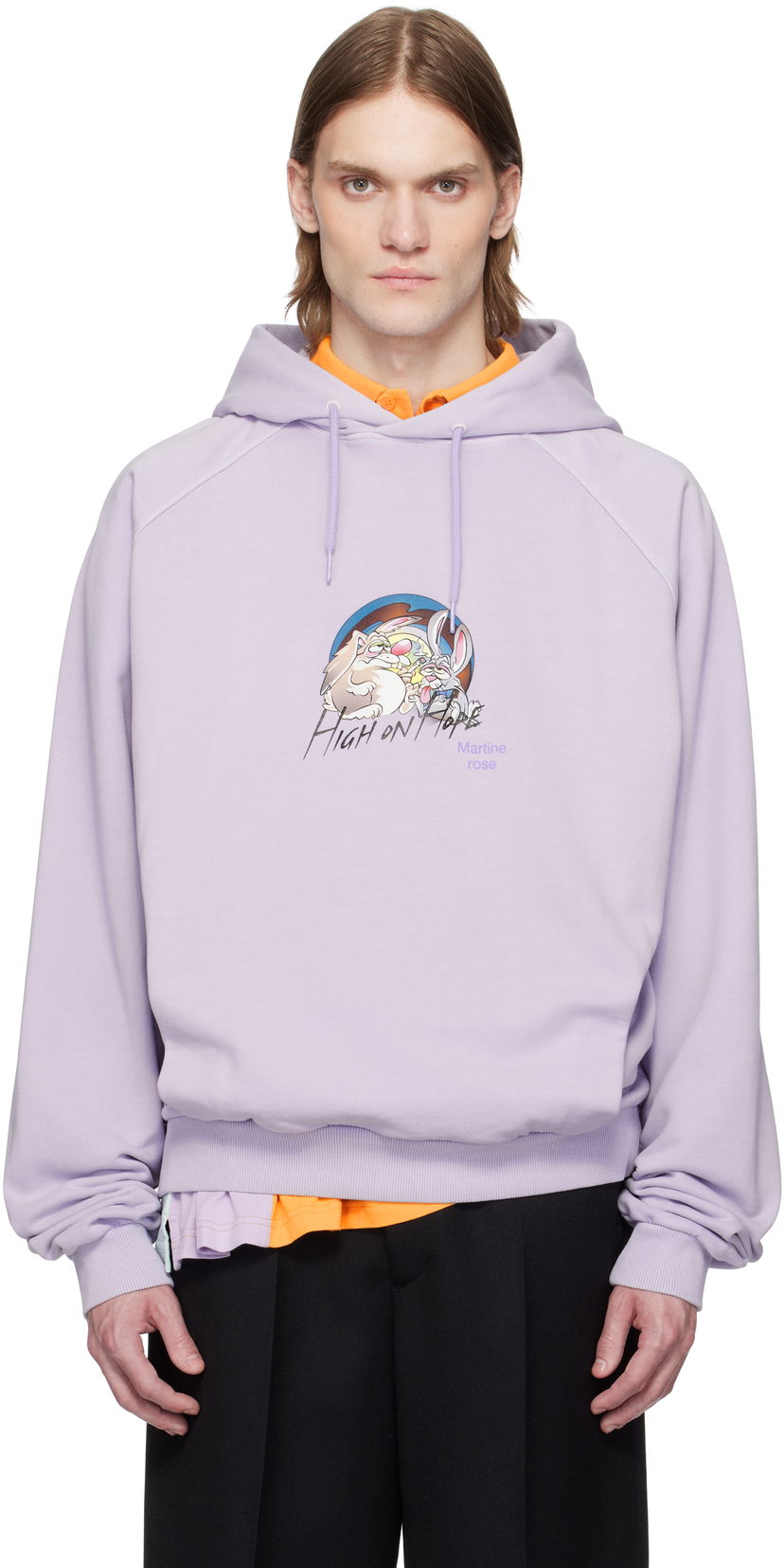 Світшоти Martine Rose Martine Rose Raglan Hoodie Фіолетовий | 651JS02602H
