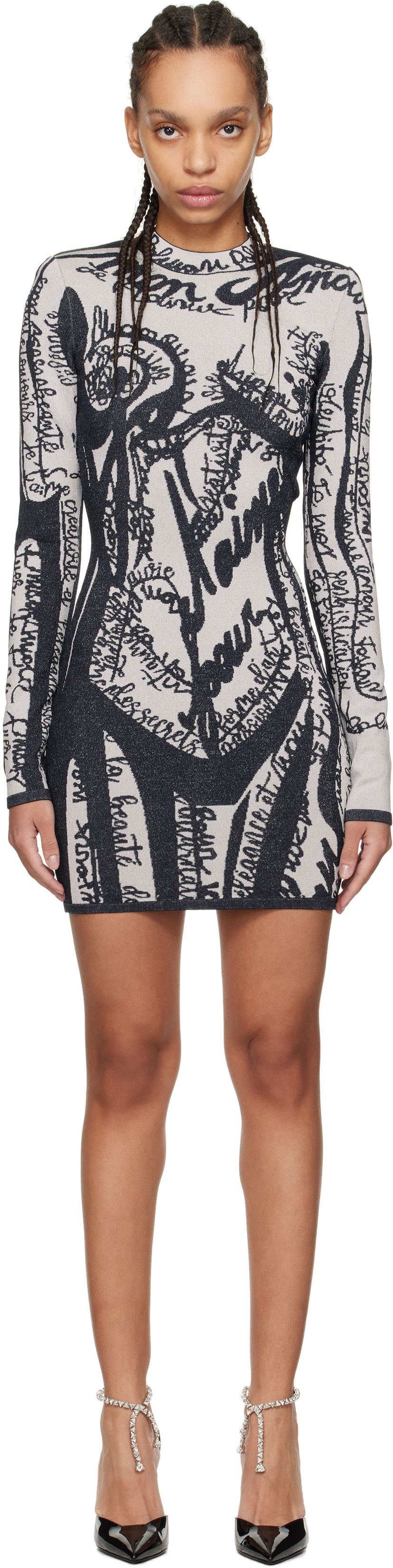 плаття Balmain Balmain Body Motif Minidress Різнокольоровий | EF1R8739KH94