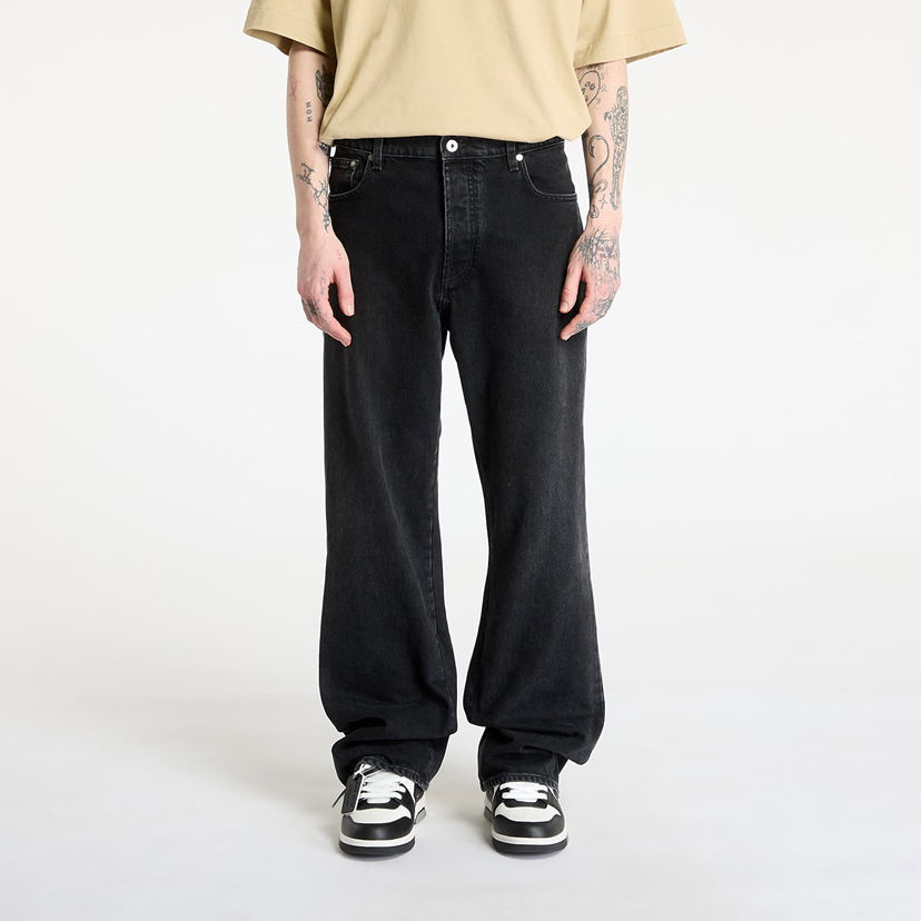Джинси Off-White Off-White Diag Outl Relaxed Jeans 32 чорний | OMYA18JS25DEN0051350