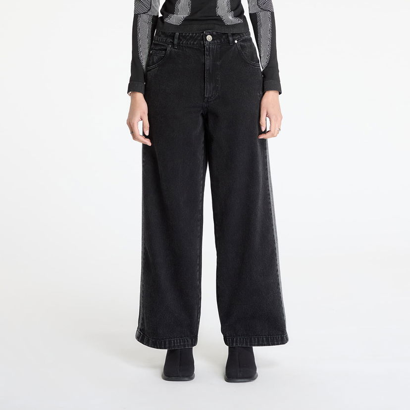 Джинси adidas Originals Adicolor Denim 3-Stripes Track Pants 25/32 чорний | JD3109