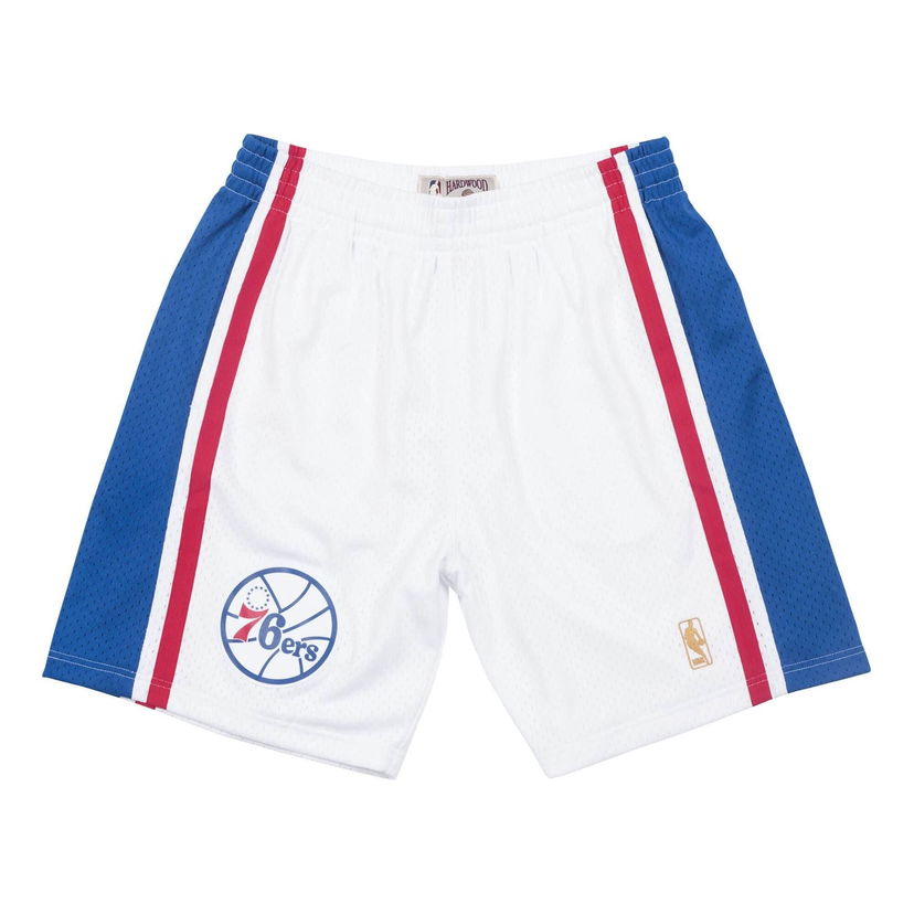 Шорти Mitchell & Ness Mitchell & Ness Philadelphia 76ers Swingman Shorts білий | SMSHGS18246-P76WHIT96