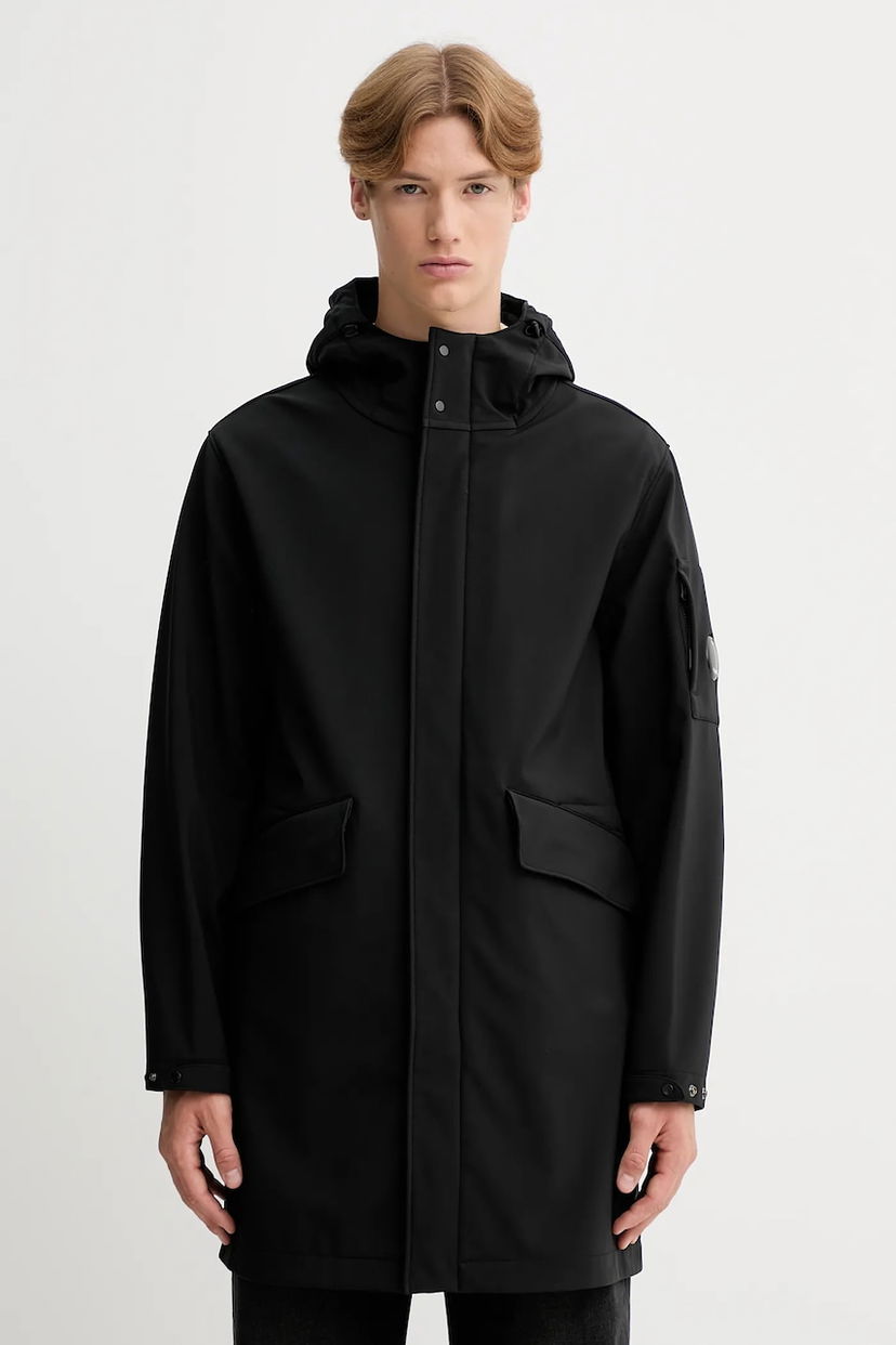 Парка C.P. Company C.P. Company Hooded Soft Shell Parka чорний | 19CMOW004A006097A