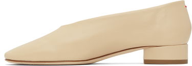 Одяг Aeyde Aeyde Delia Leather Ballerina Flats бежевий | A11-FL-GLVR25BL18-FW24-957-007, 2