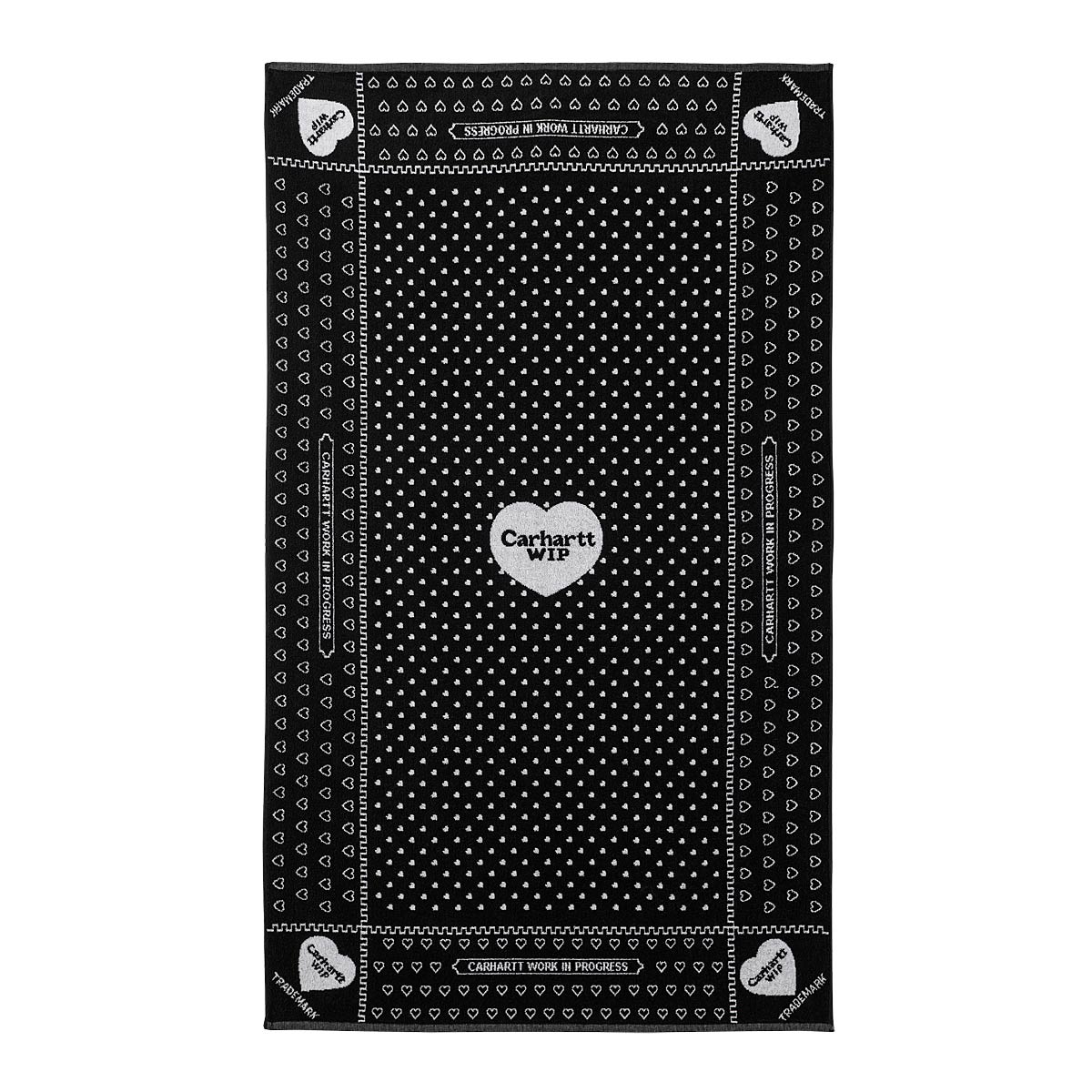Flexstyle Carhartt WIP Heart Bandana Towel чорний | I033266.28CXX, 1
