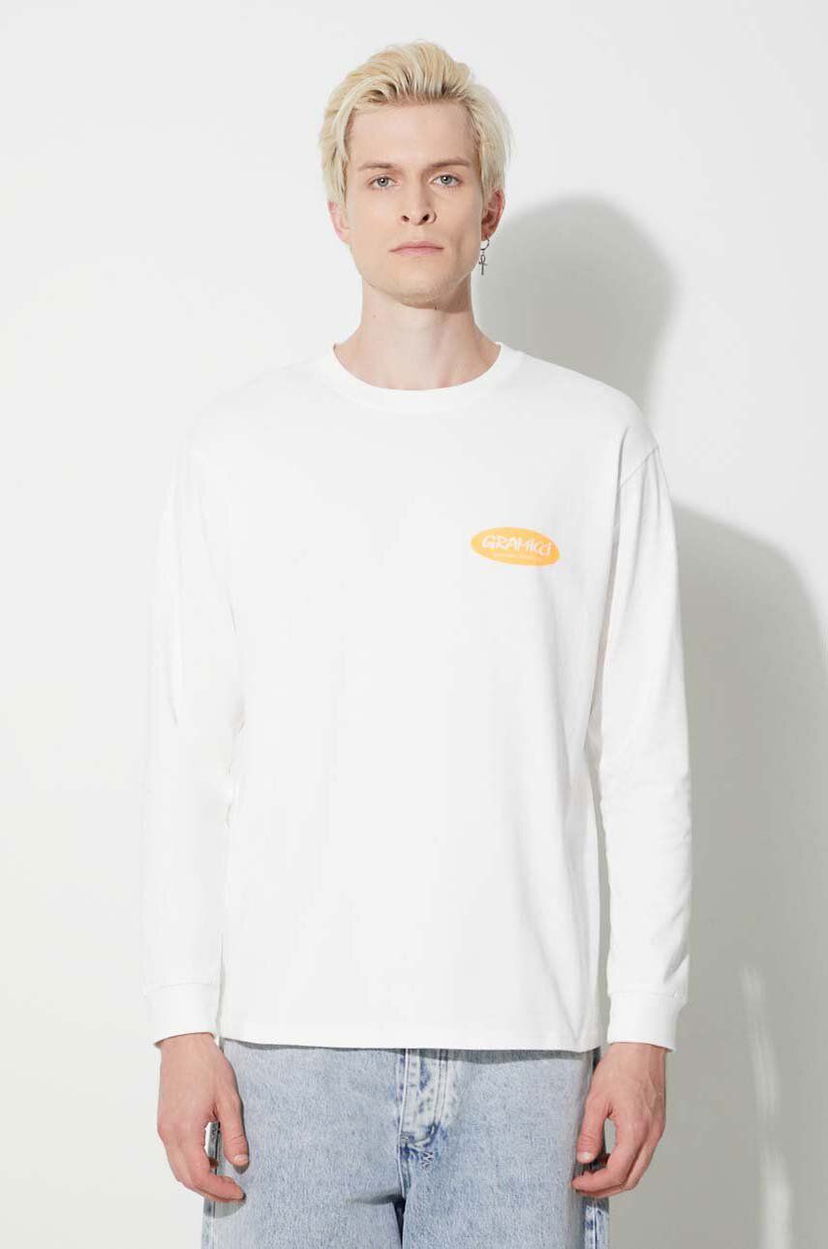 Футболка GRAMICCI Original Freedom Oval Longsleeve Tee білий | G3FU.T072
