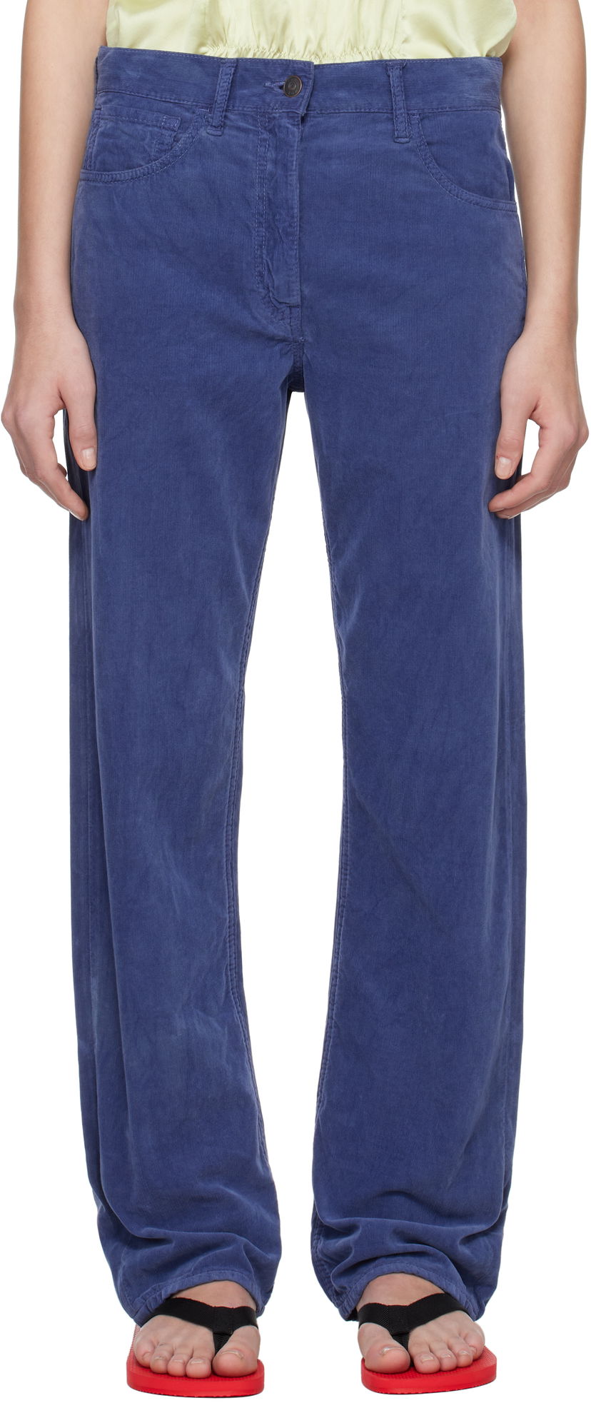 Штани The Row The Row Tarley Corduroy Trousers Синій | 8766-W3737