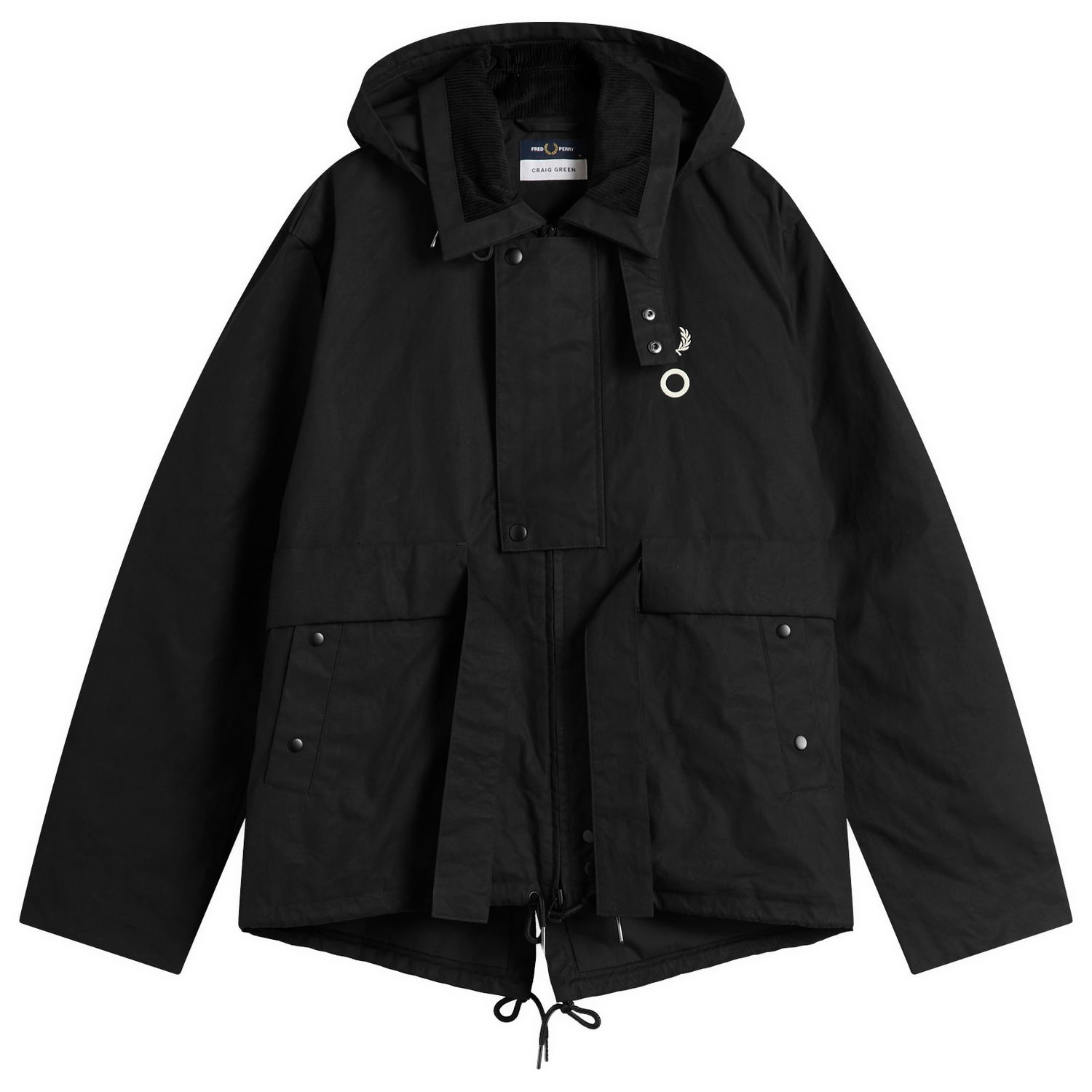 Куртка Fred Perry x Craig Green Hooded Utility Jacket чорний | SJ1133-102, 1