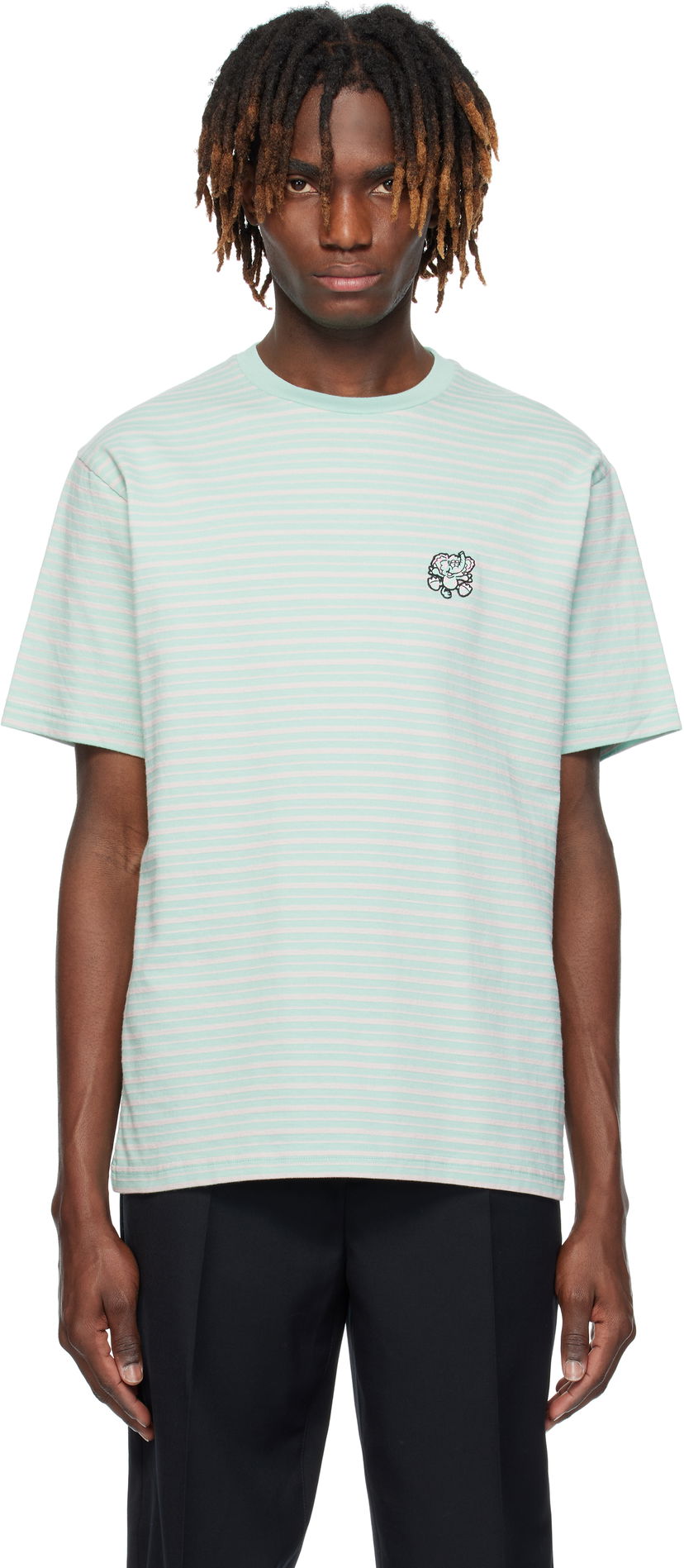 Футболка KENZO Kenzo Paris VERDY Edition Embroidered T-Shirt Зелений | FF55TS5464SD