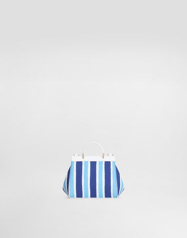Сумочка Dolce & Gabbana Dolce & Gabbana Sicily Canvas Crossbody Bag With Striped Print Синій | EB0003AD591HC5KW, 2