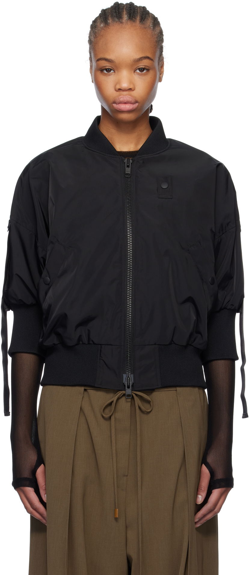 Куртка бомбер Yohji Yamamoto Yohji Yamamoto Bomber Jacket чорний | FT-J53-600