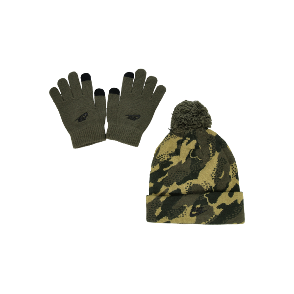 Аксесуари Nike SEASONAL All Over Print Pom Beanie and Touchscreen Gloves Set Різнокольоровий | 9A3050-EDR, 0
