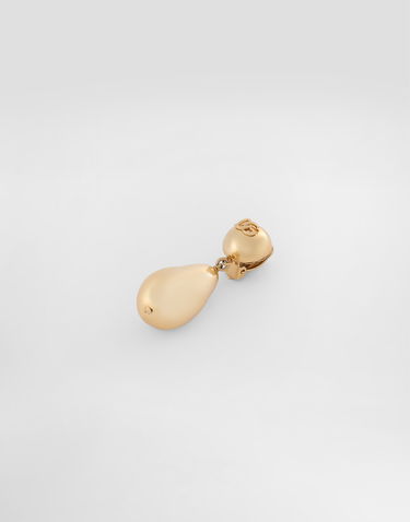 Сережки Dolce & Gabbana Dolce & Gabbana Teardrop Earrings with DG Logo Жовтий | WER2Y1W1111ZOO00, 2