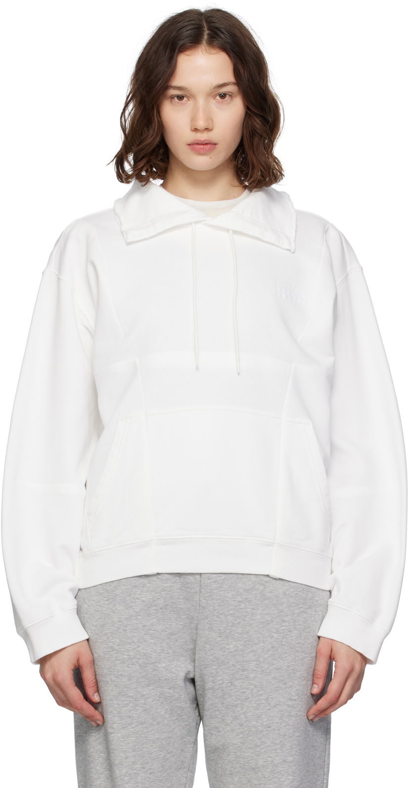 Світшоти Maison Margiela MM6 Maison Margiela Collared Sweatshirt білий | S52GU0245 M25014