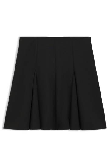 Спідниця BOSS A-Line Mini Godet Skirt чорний | 50547632