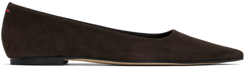 плаття Aeyde Aeyde Cassy Suede Ballerina Flats Коричневий | A11-FL-SNDP8 FL130-FW24-953-017