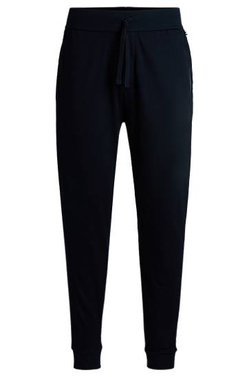 Спортивні штани BOSS Cotton-Terry Tracksuit Bottoms чорний | 50527454