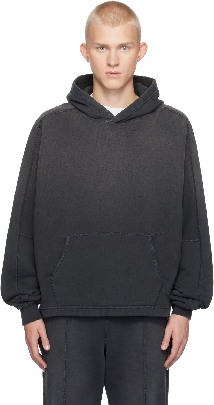 Світшоти Represent Clo Stepped Hem Hoodie чорний | MLM4200