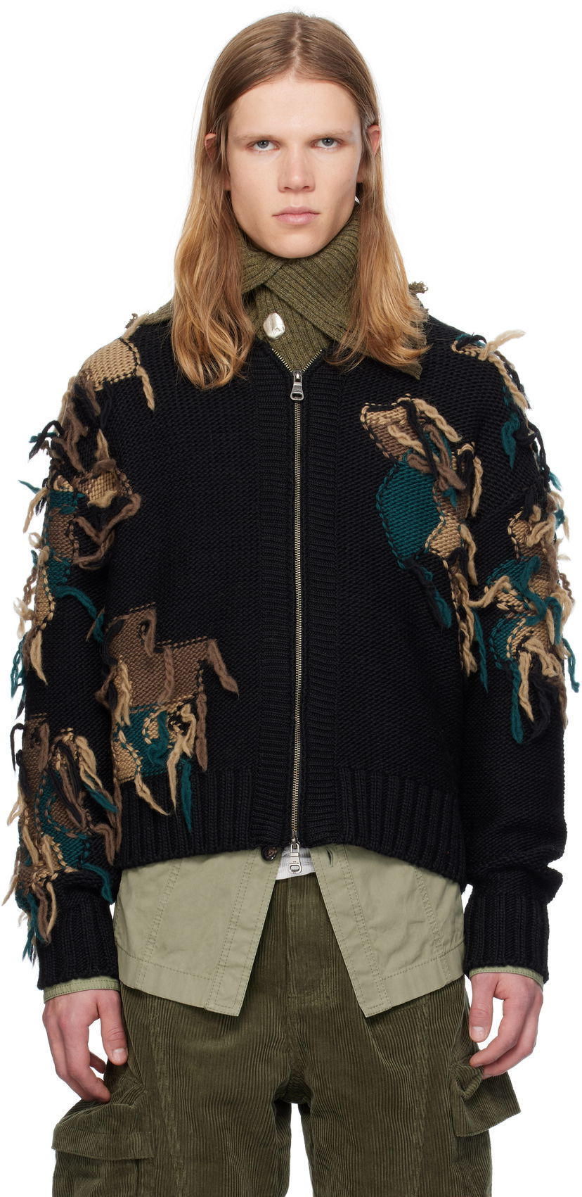 Cветр Andersson Bell Zip-Up Cardigan чорний | atb1153m