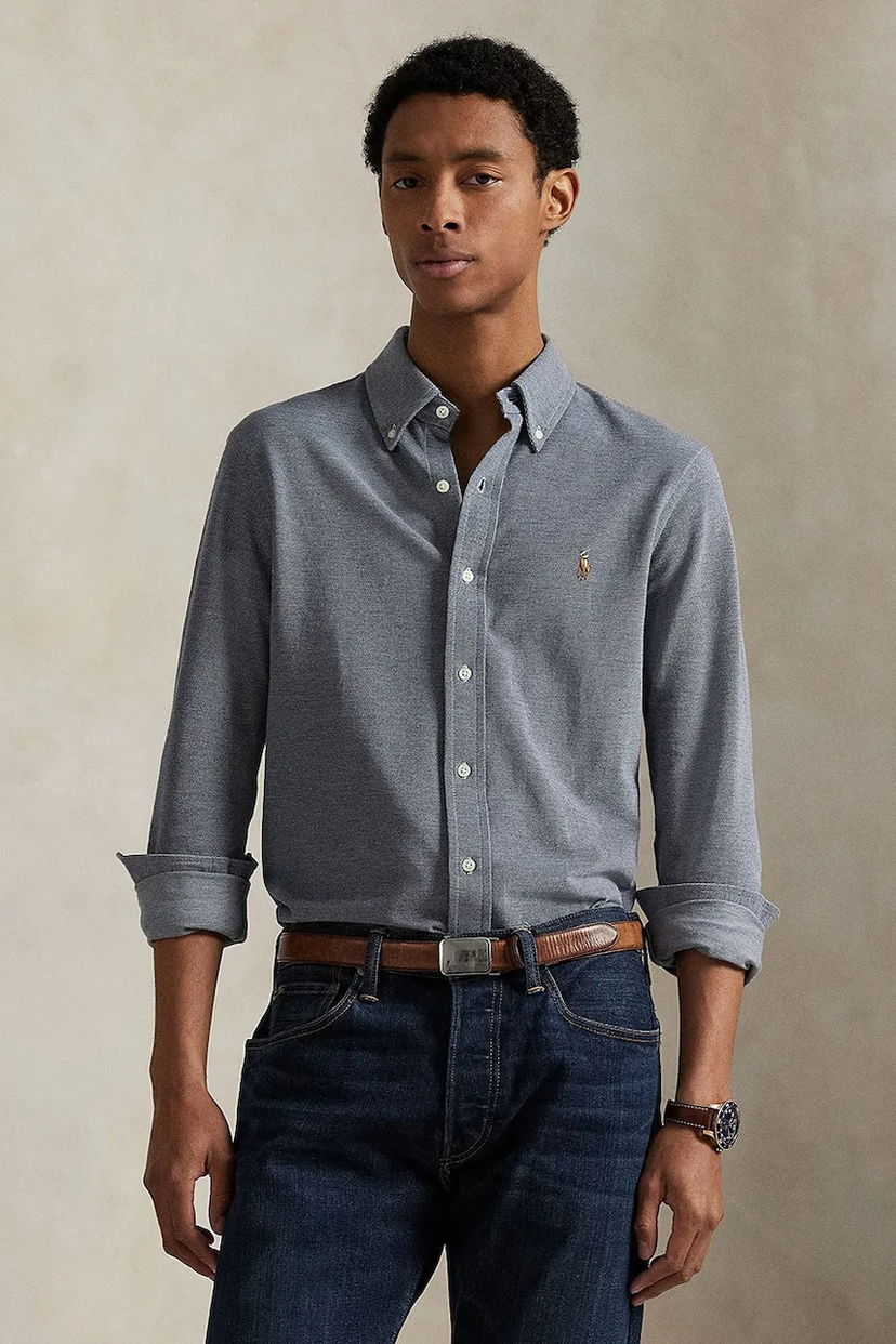 Сорочка Polo by Ralph Lauren Polo Ralph Lauren Regular Fit Button-Down Shirt Сірий | 710979488