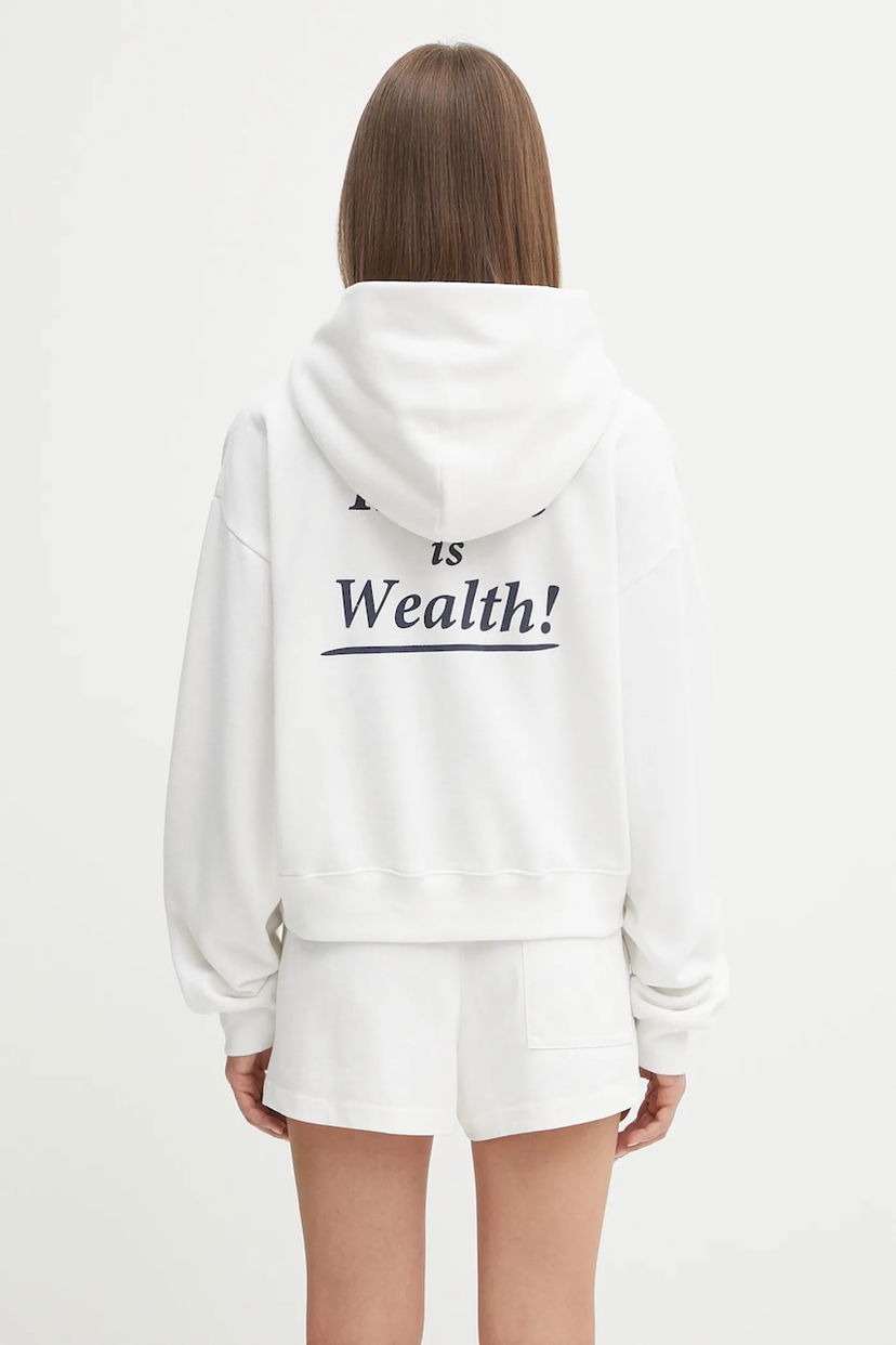 Світшоти Sporty & Rich Sporty & Rich Health Is Wealth Soft Cropped Hoodie білий | ST085625006WH01
