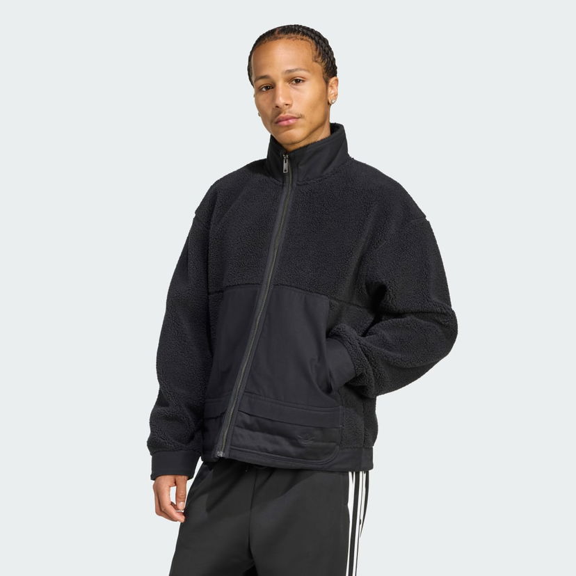 Куртка adidas Performance Premium Essentials Polar Fleece Zip-Up Jacket чорний | JY2639