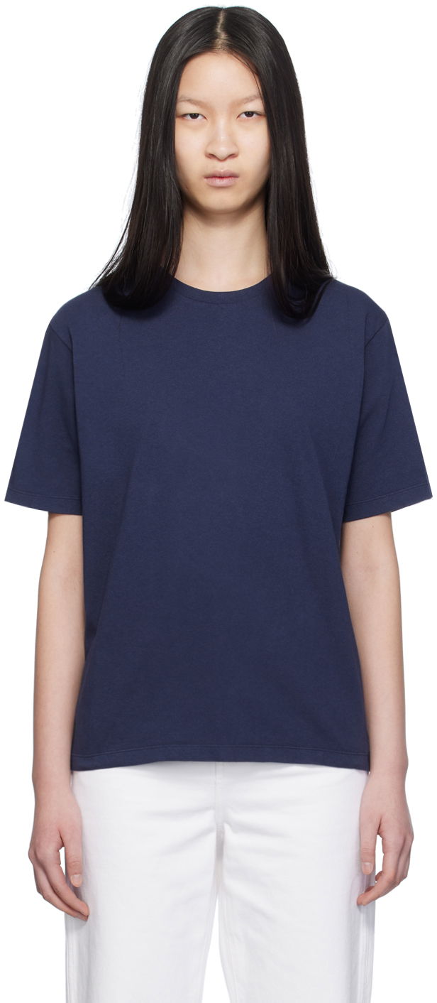 Футболка Khaite Mae T-Shirt Синій | 2196138