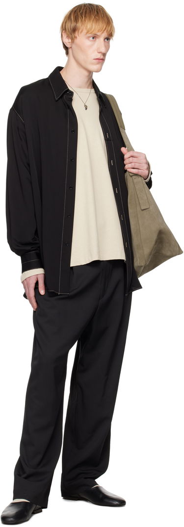 Сорочка LEMAIRE Lemaire Loop Button-Up Shirt чорний | SH1169 LF1392, 3