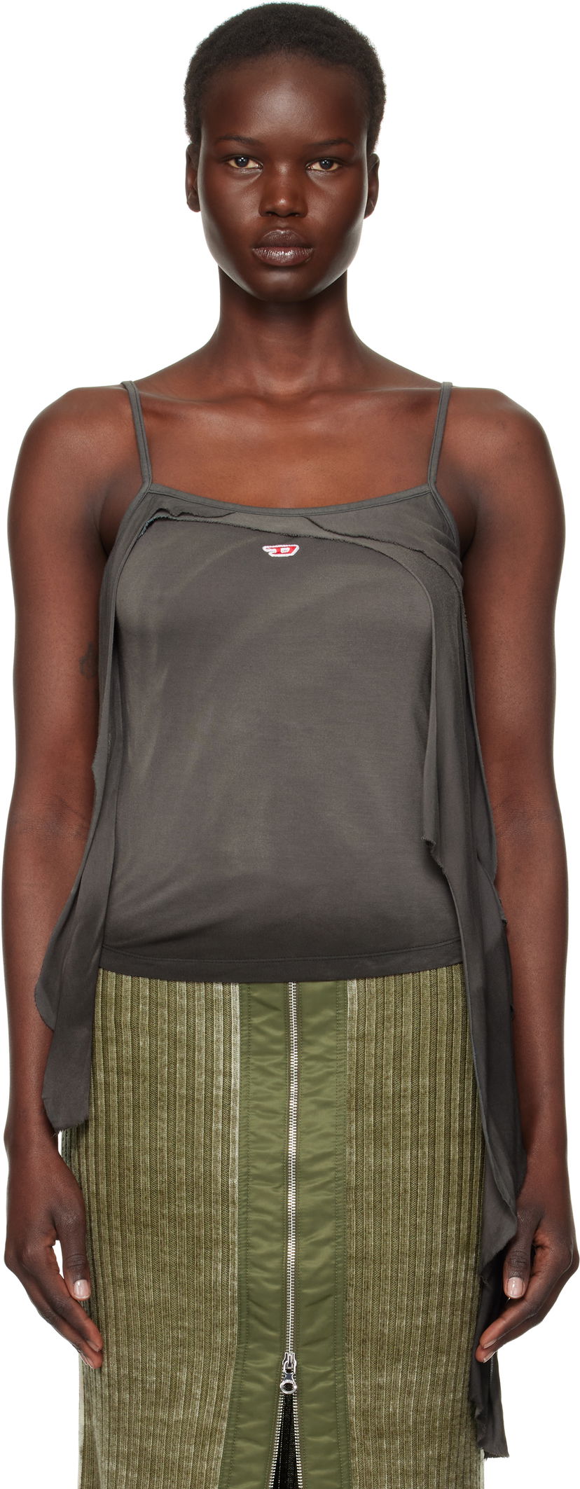 Безрукавка Diesel T-Malo Distressed Tank Top Сірий | A14067 0IPAL