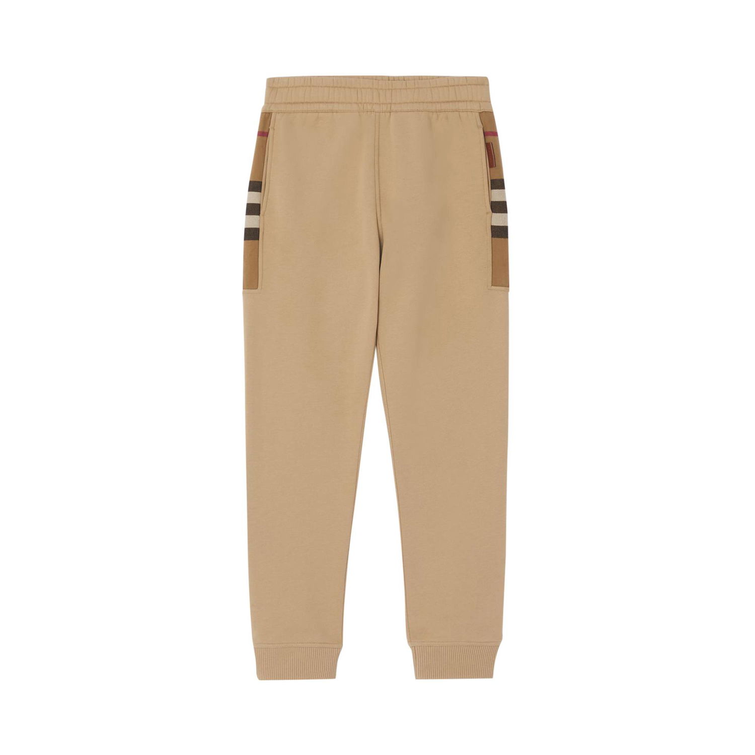 Спортивні штани Burberry Check Side Panel Sweatpants бежевий | 8045014, 1