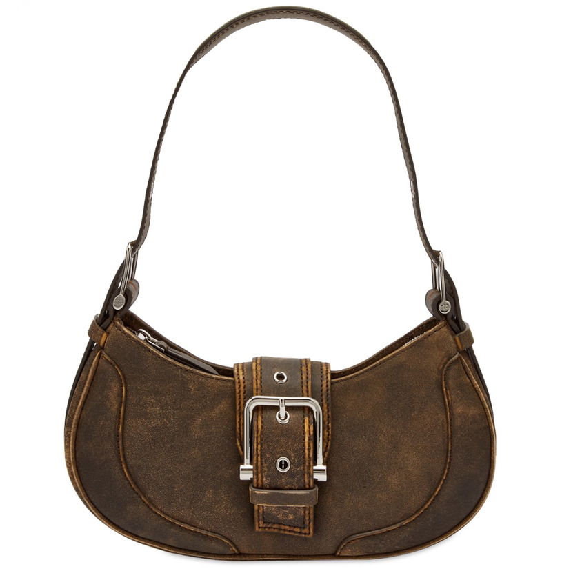 Сумка OSOI Vintage Brown Brocle Shoulder Bag Коричневий | 23SB050-02-13