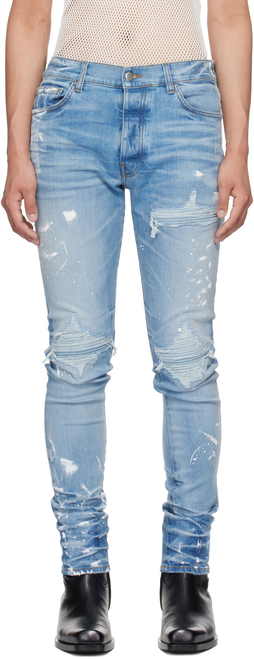 Джинси AMIRI AMIRI Painter MX1 Jeans Синій | AMDNSY1160