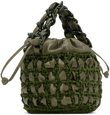 Сумочка BY FAR BY FAR Cass Crocheted Drawstring Bag Зелений | 23CRCSACMLGCHLLSMA, 2