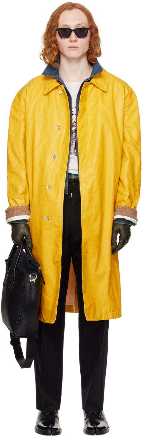 Пальто Maison Margiela Smudge Trench Coat Жовтий | S50AH0130 S48398