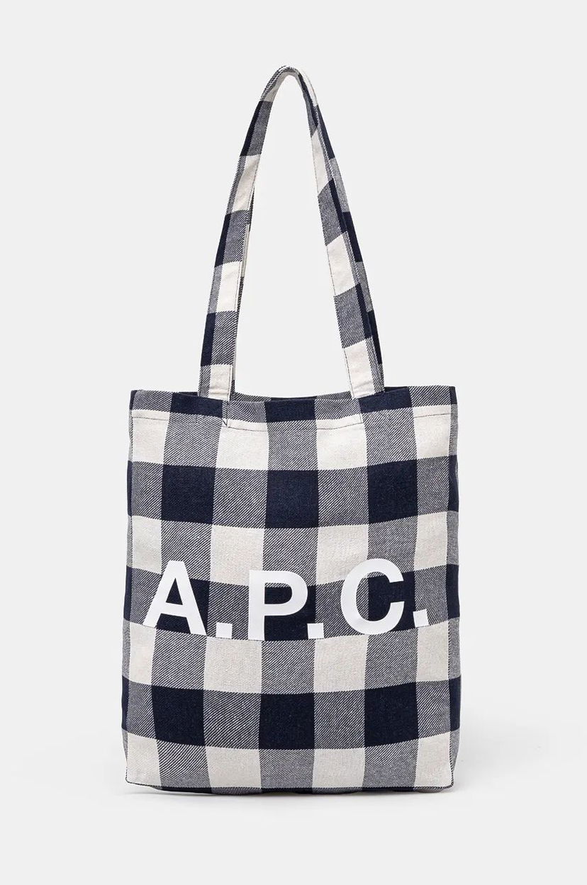 сумка-тоут A.P.C. Tote Lou Bag темно-синій | COGZX.M61442.IAK