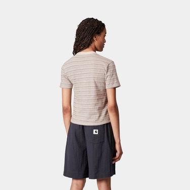 Футболка Carhartt WIP Carhartt WIP Women's S/S Gellar Stripe T-Shirt бежевий | I035143_5, 1