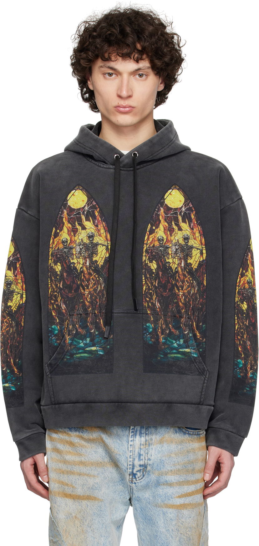 Світшоти Who Decides War Who Decides War Anvil Print Hoodie чорний | 1110020030SS25
