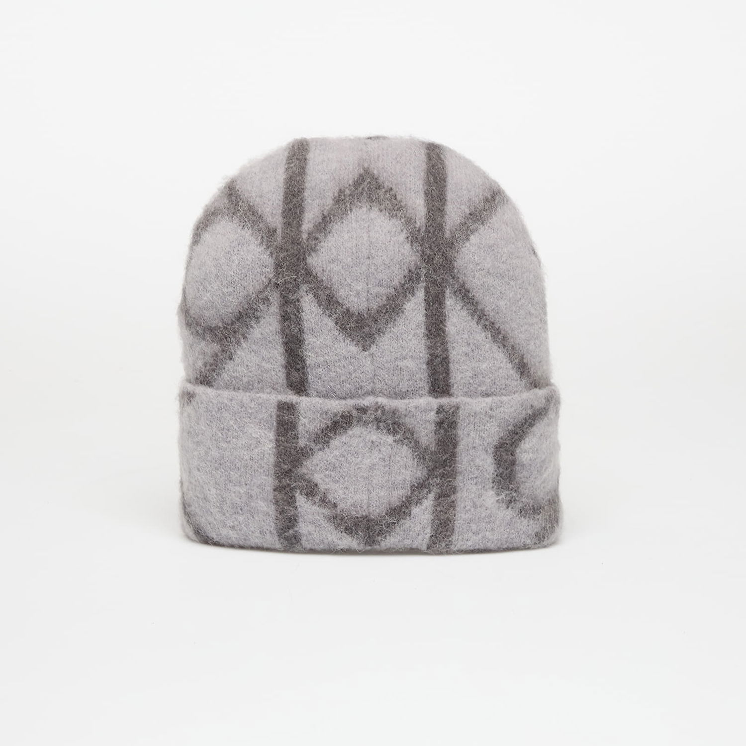 Шапка CALVIN KLEIN Emblem Aop Brushed Beanie Сірий | LV04D8071G N3Z, 0