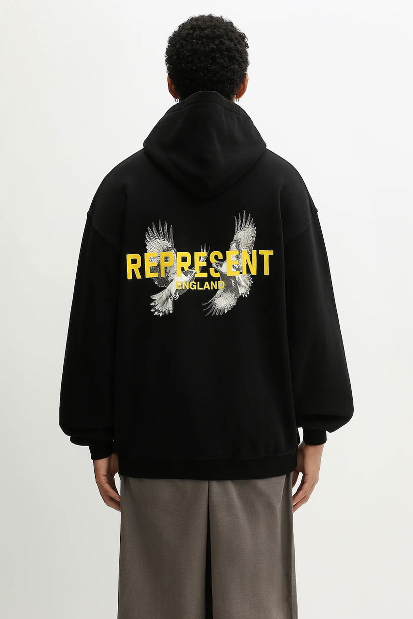 Світшоти Represent Clo Graphic Cotton Hoodie LEGACY FALCONS чорний | MLM100734