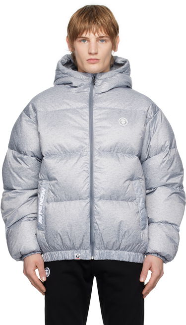 Пуховик AAPE by A Bathing Ape AAPE by A Bathing Ape 'AAPE NOW' Down Jacket Сірий | AAPDNM7654XANGY2, 0