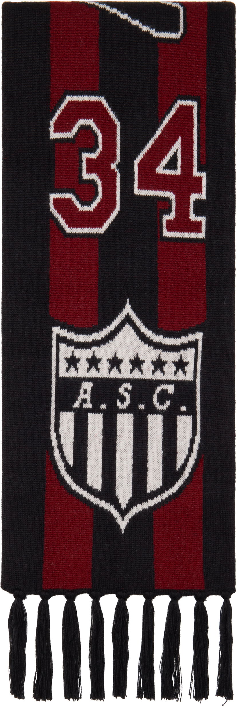 Шарф Ambush Knitted Stadium Scarf Бордовий | BMMA003F24KNI0012810
