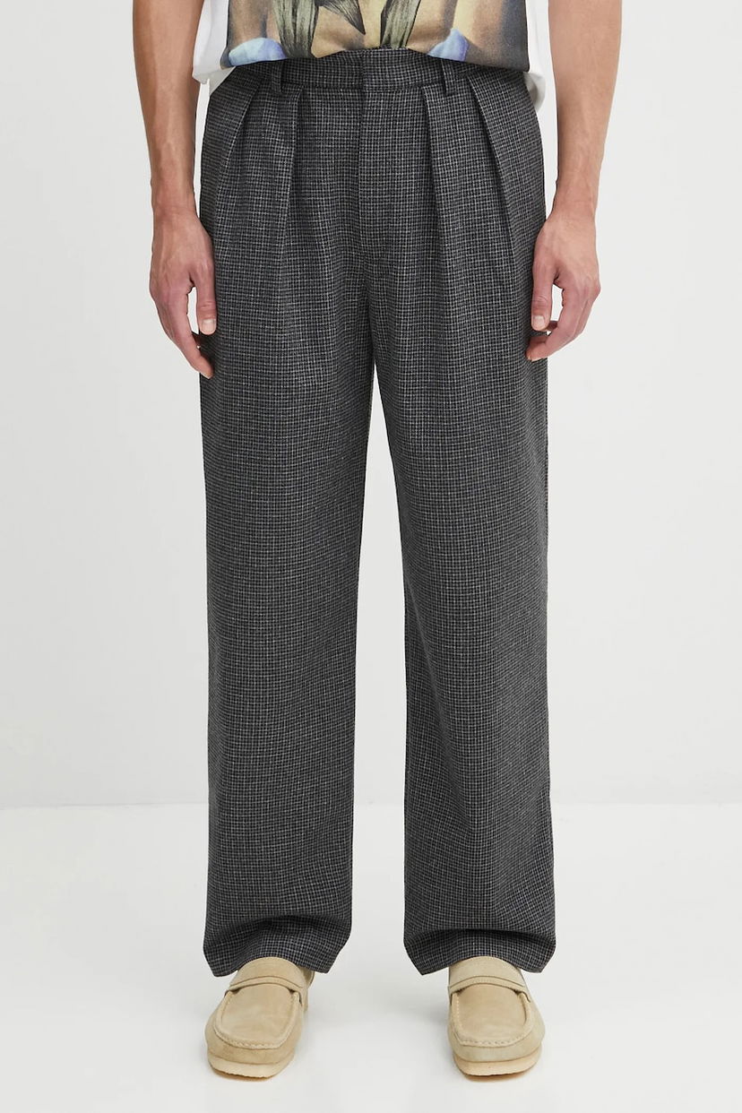 Штани Fucking Awesome Fucking Awesome Pleated Wool Trousers Сірий | PN20127
